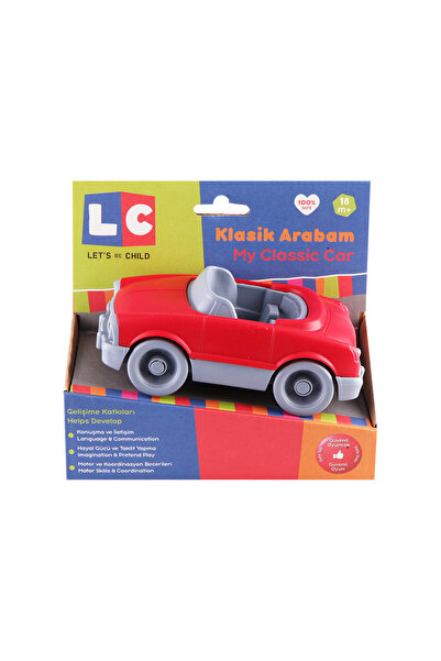 lets be child Classic red toy car, 8x15 cm, LC