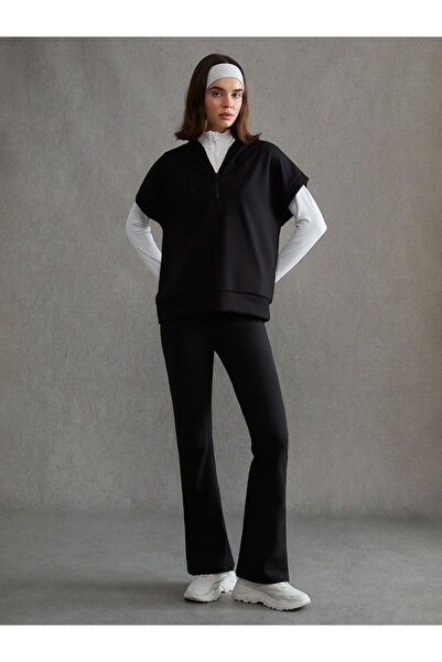 LC Waikiki KOOR Beli Lastikli İspanyol Paça Kadın Spor Tayt