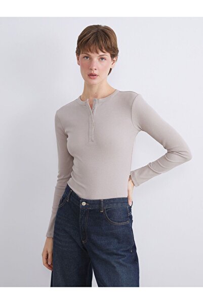 LC Waikiki LCWAIKIKI Classic Bisiklet Yaka Kadın Body