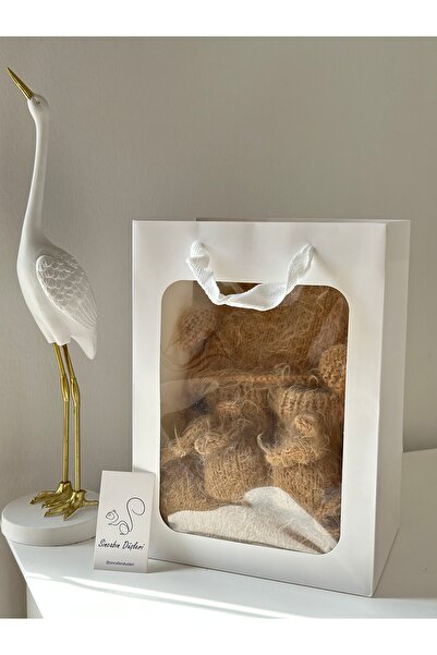 Sincabın Düşleri Welcome Baby Newborn Gift Clothing Set Box Knitwear Knit Rom...