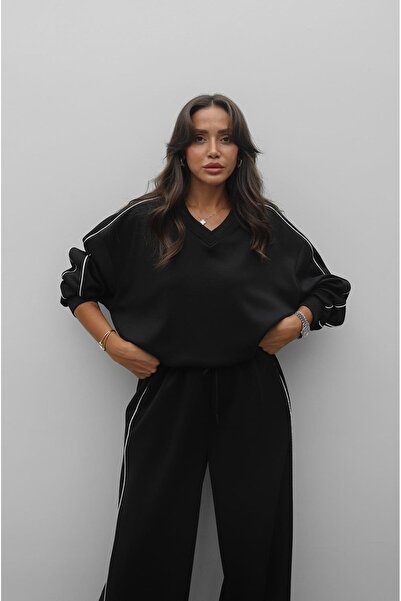 Havoş Σετ αθλητικής φόρμας Modal με λεπτομέρεια μαύρης γραμμής