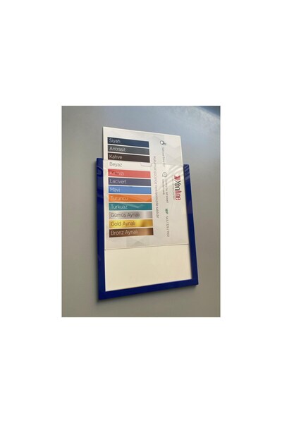 Yönline 10 Pieces A4 Navy Blue Document Certificate Frame Self-Adhesive Easy to Replace Foil