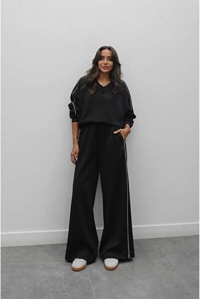 Havoş Σετ αθλητικής φόρμας Modal με λεπτομέρεια μαύρης γραμμής