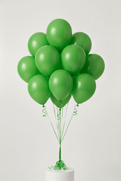 LOLLY PARTY 10 Adet Yeşil Mat Balon