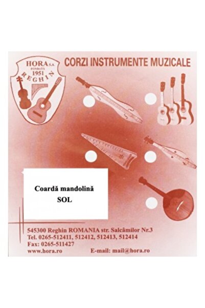 Nobrand Coarda Mandolina Sol Hora Reghin - Pereche