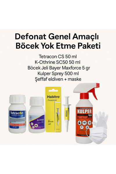 Defonat Genel Amaçlı Böcek Yok Etme Paketi – Ekonomik Set