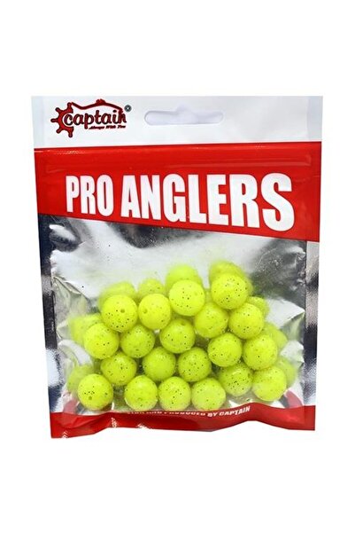 CAPTAIN 3550 Walker 13mm Yumuşak Silikon Boili 20 Adet Yellow