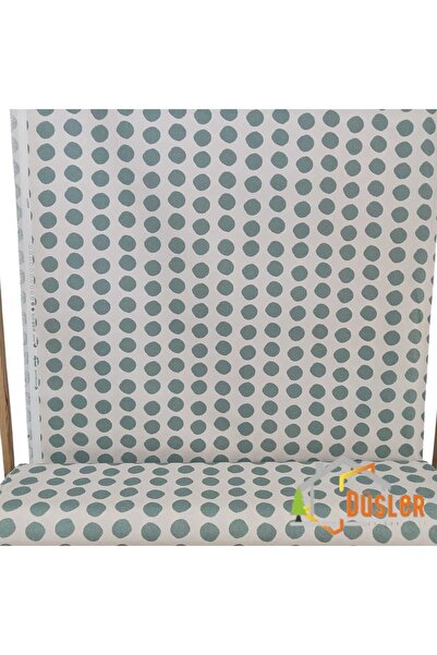 DÜŞLER EV TEKSTİLİ Polka Dot Water and Stain Repellent Panama Linen Duck Fabric Cloth