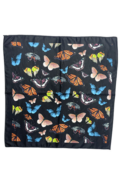 Sultan İpek وشاح / باندانا منقوشة على شكل فراشة 52x52