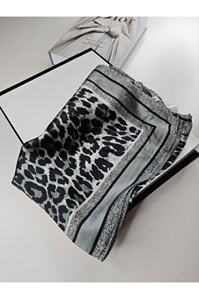 Webinay Home Leopard Pattern Cd Theme Silk Voile Shawl Silk Scarves Shawl Hijab