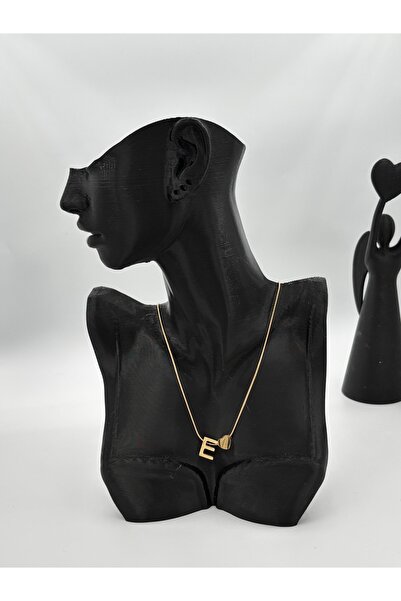 Ps Gold Renk Çelik E Harfi Kadın Kolye | Zarif & Parlak