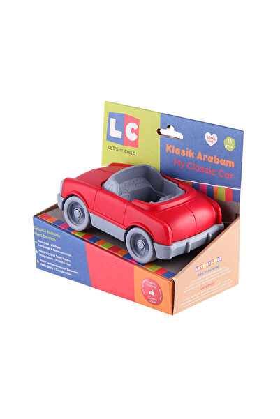lets be child Classic red toy car, 8x15 cm, LC