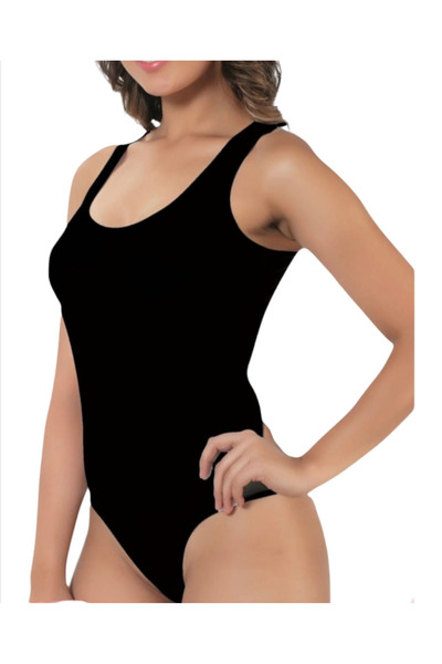 Star Fashion Body dama din bumbac, cu bretele late