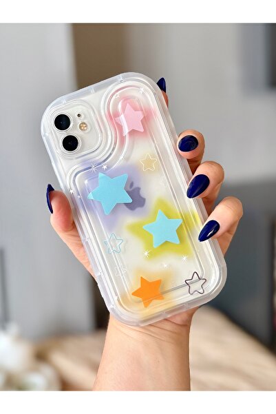 MİRAZ TASARIM Iphone 11 airbag model star pattern case2