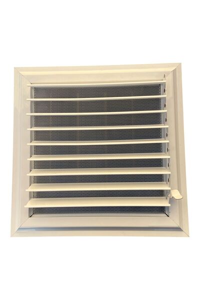 irişka Aluminum Ventilation Grille White 44x44 cm