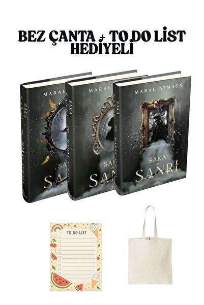 Ephesus Yayınları Saka ve Sanrı 1-2-3 Ciltli Set - to do list- bez çanta hedi...