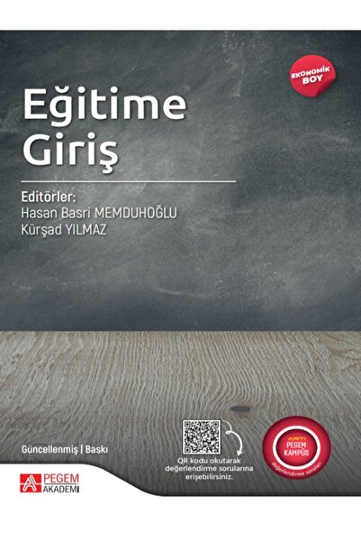 Seçkin Yayıncılık Hasan Basri Memduhoğlu  Eğitime Giriş  (Ekonomik Boy)