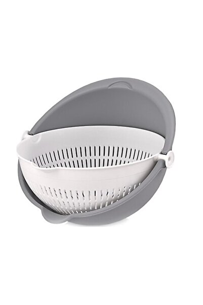 Online Home Market Aqua Bowl Rotating Strainer Large Pasta, Vegetable Strainer