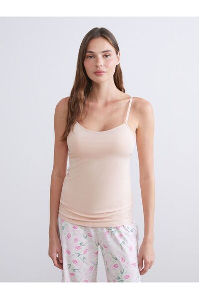 LC Waikiki Lcw Dream Heart Collar Strap Women's Cup Tank Top