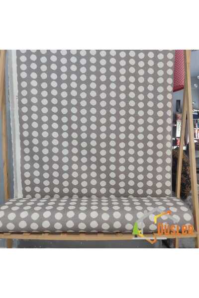 DÜŞLER EV TEKSTİLİ Polka Dot Water and Stain Repellent Panama Linen Duck Fabric Cloth
