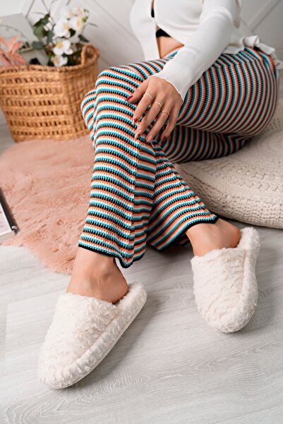 Firibu Women's Plush Heart House Slippers Plush House Slippers Guest Slippers Bundle Slippers