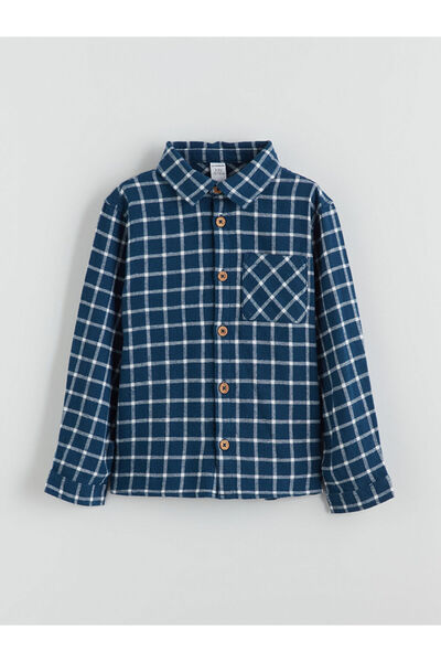 LC Waikiki Timeless Store: Timeless Recommendations |   Plaid Long Sleeve Gabardine Boys Shirt