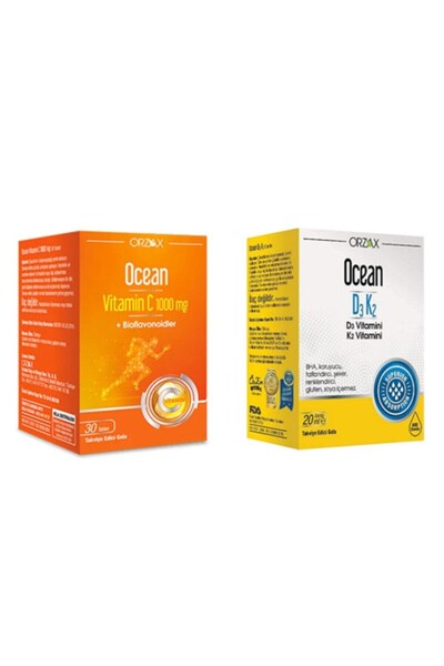 Ocean Ocean Vitamin C 1000 Mg 30 Tablet + Ocean D3k2