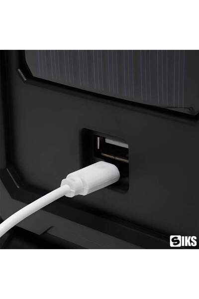 SIKS Multifunctional LED Portable Flashlight With Solar Lamp, 2 Light Zones, 42 LEDs, 1200mAh