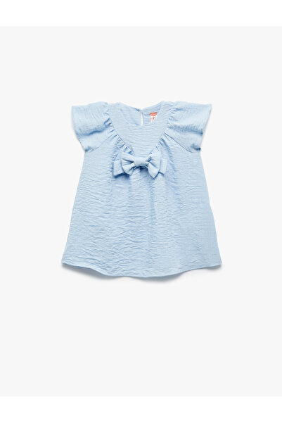 Koton Рокля с къс ръкав и панделка с кръгло деколте