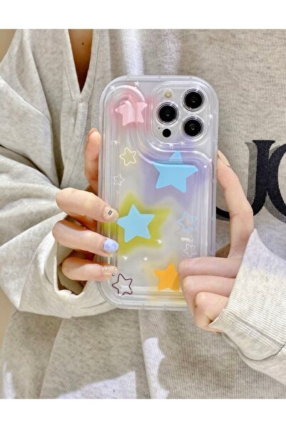 MİRAZ TASARIM Iphone 13 promax airbag model star pattern case
