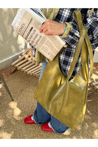 heybelprive HEYBEL Özel Tasarım Günlük Çanta, Salaş Deri Omuz Çantası