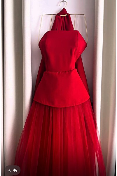 lANCERA red evening dress