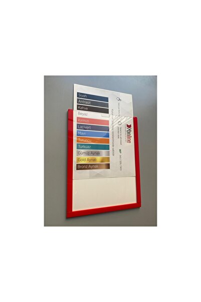 Yönline 10Pcs A4 Red Document Certificate Frame Self-Adhesive Easy to Replace Foil
