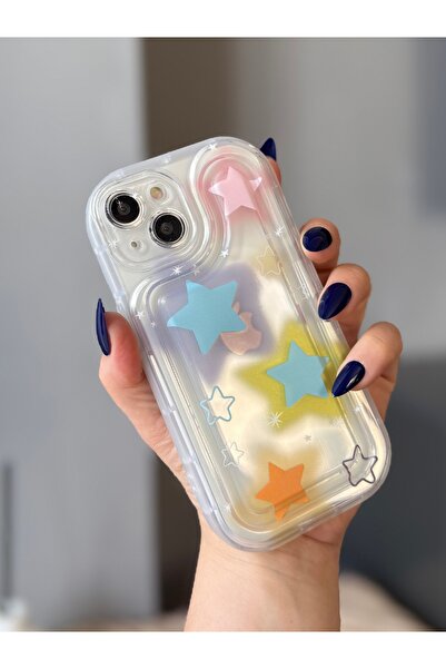 MİRAZ TASARIM iPhone 13 Airbag Model Star Patterned Case2