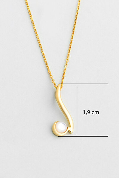 So CHIC... Büyüsü 18 Ayar Sarı Altın Kaplama 43 Cm Gümüş Kolye