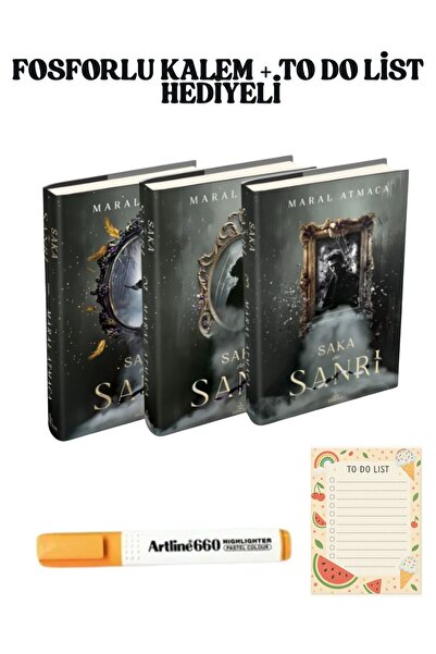 Ephesus Yayınları Saka ve Sanrı 1-2-3 Ciltli Set - Bez çanta - to do list Hed...