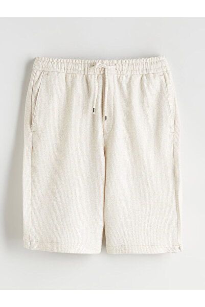 LC Waikiki Pantaloni scurți pentru bărbați Bej Standard Fit