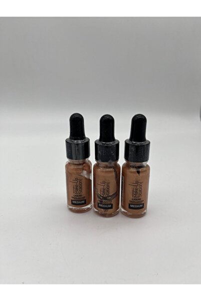 Rbs KOZMETİK مجموعة إضاءة سائلة داكنة من 3 قطع