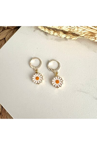 HALHALMILL Daisy Dangle Hoop Earrings