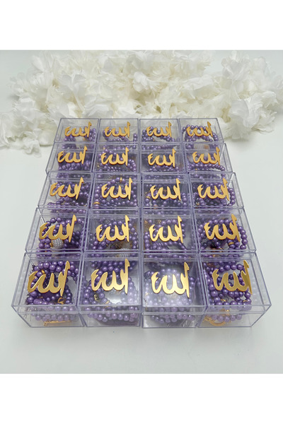 lenagiftworkshop 20 de bucăți de mărgele de rugăciune din perle în cutie cado...