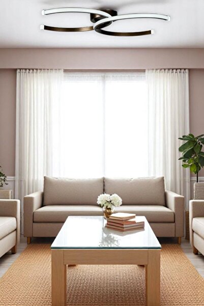 Luzarana Duru Bronz Renk Modern Tasarım Salon - Mutfak - Hol - Yatak Odası Be...