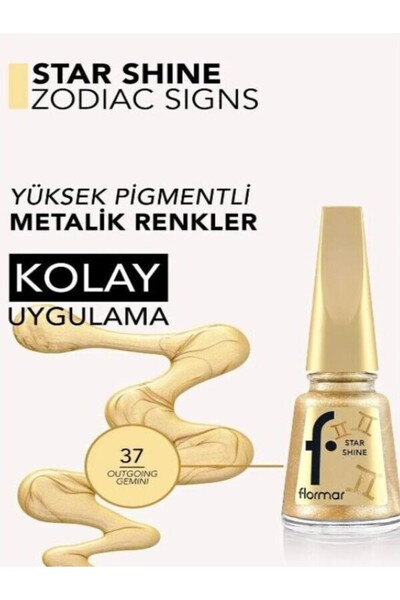 Flormar Burç - Star Shine Yüksek Pigmentli & Parlak Bitişli Metalik Oje