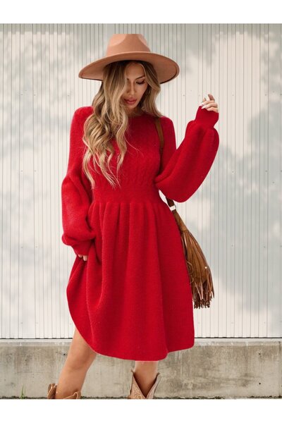 UniqueStore.ro Abiola knit dress with decorative pattern