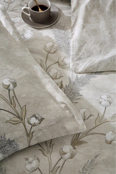 Özdilek Cotton Fitted Sheet Double Size Duvet Cover Set