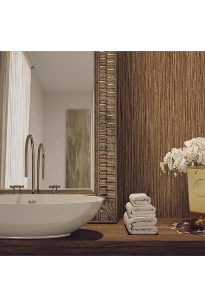Adawall Minimalist Dokulu Duvar Kağıdı, Kahverengi Ephes 5801-5, 10,60 M²