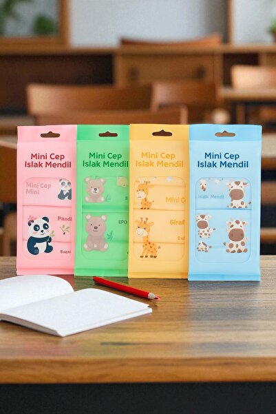 safestore Bag Type Portable Mini Pocket Type Wet Wipes 1 Pack (8 Wet Wipes)