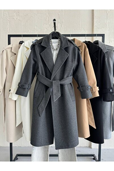 Zeynep Öykü Style Women's Oversize Cashmere Coat