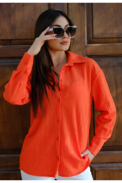 BRN Oversize Orange Women's Shirt