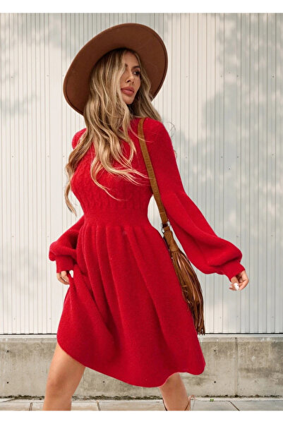 UniqueStore.ro Abiola knit dress with decorative pattern