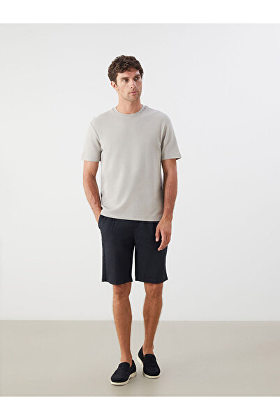 LC Waikiki Rmz Gi̇yi̇m Farkiyla Standardfit Linen Blend Men's Shorts